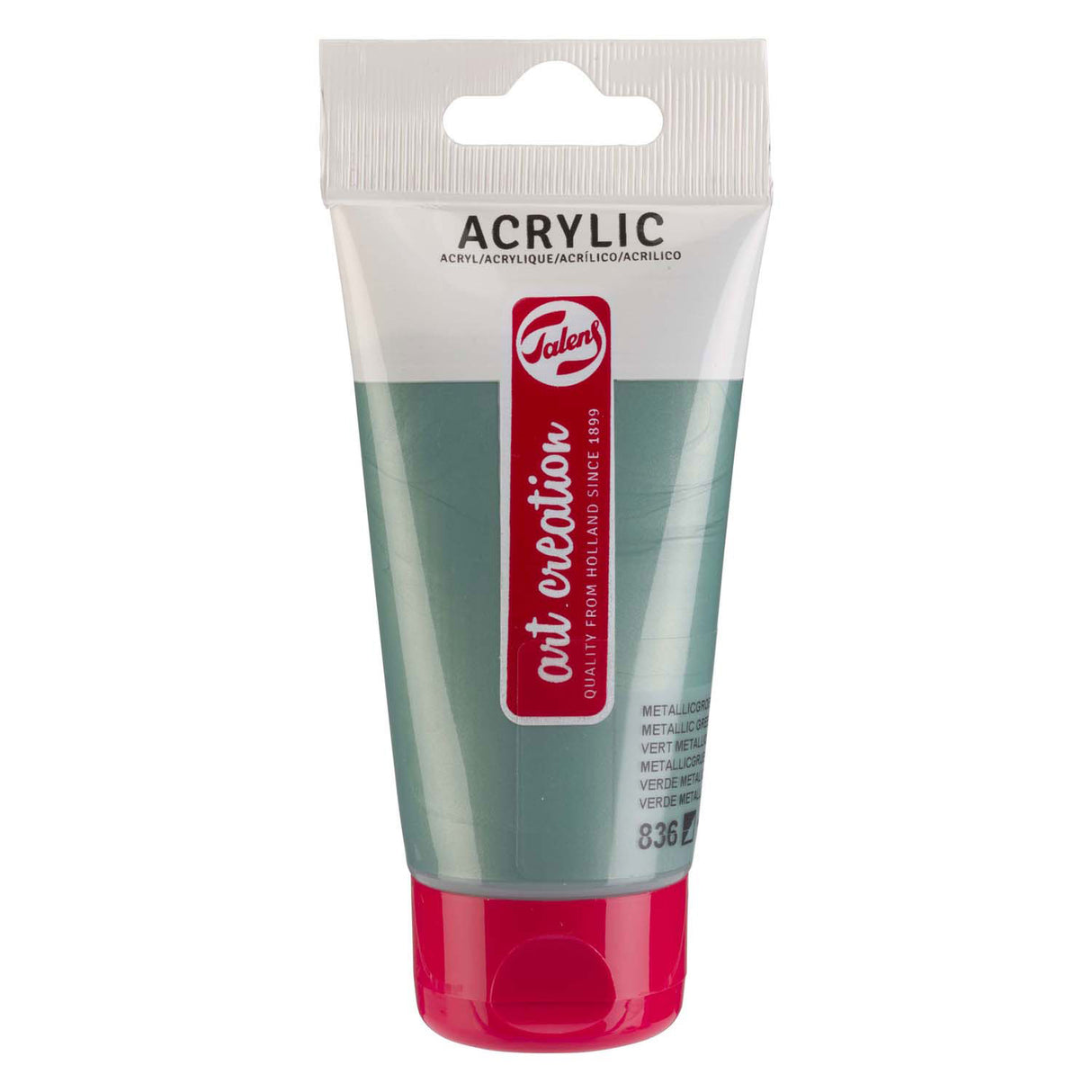 Talens Art Creation Acrylfarbe, Tube 75 ml, Metallic-Grün 836