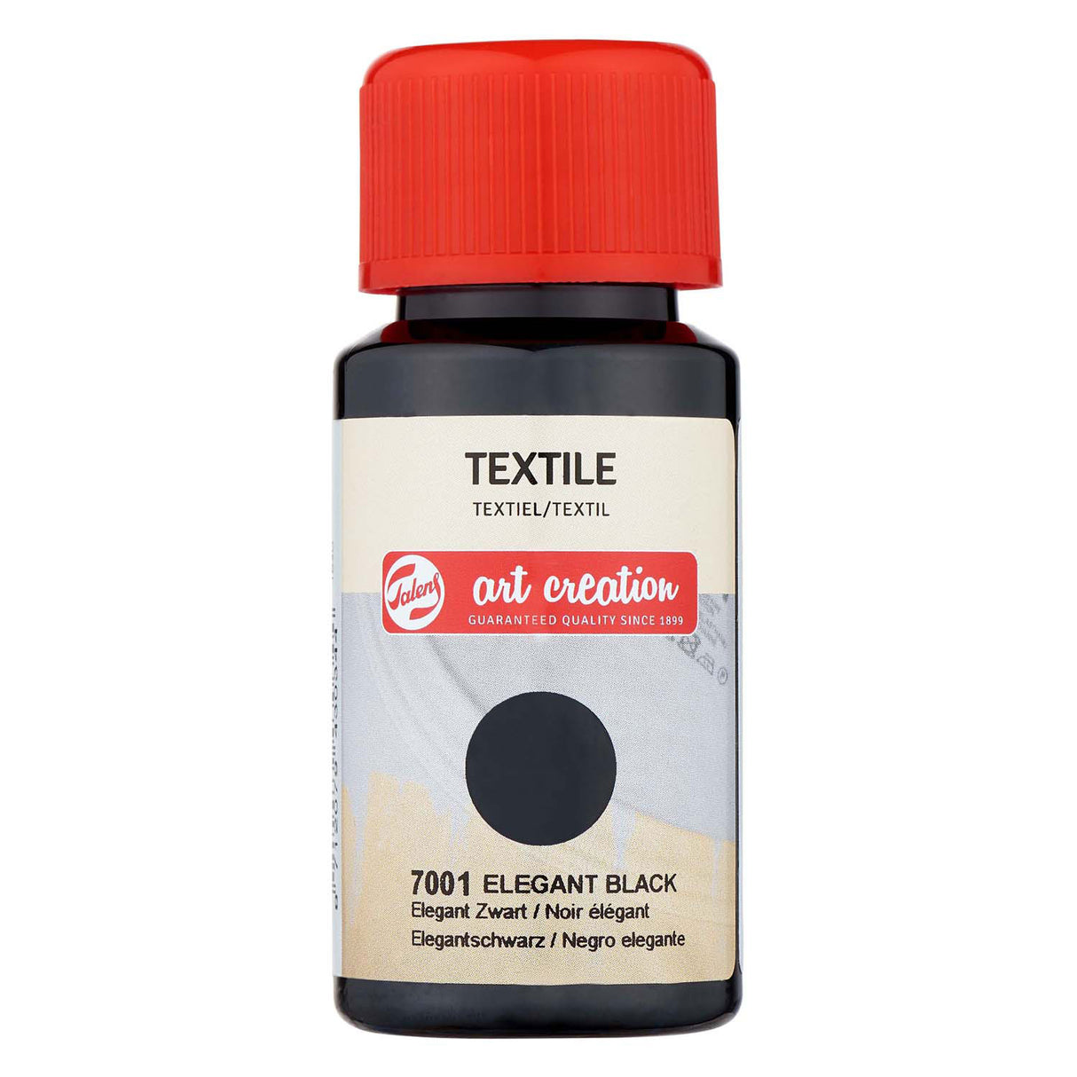 Talens Art Creation Textilflasche 50 ml elegantes Schwarz 7001