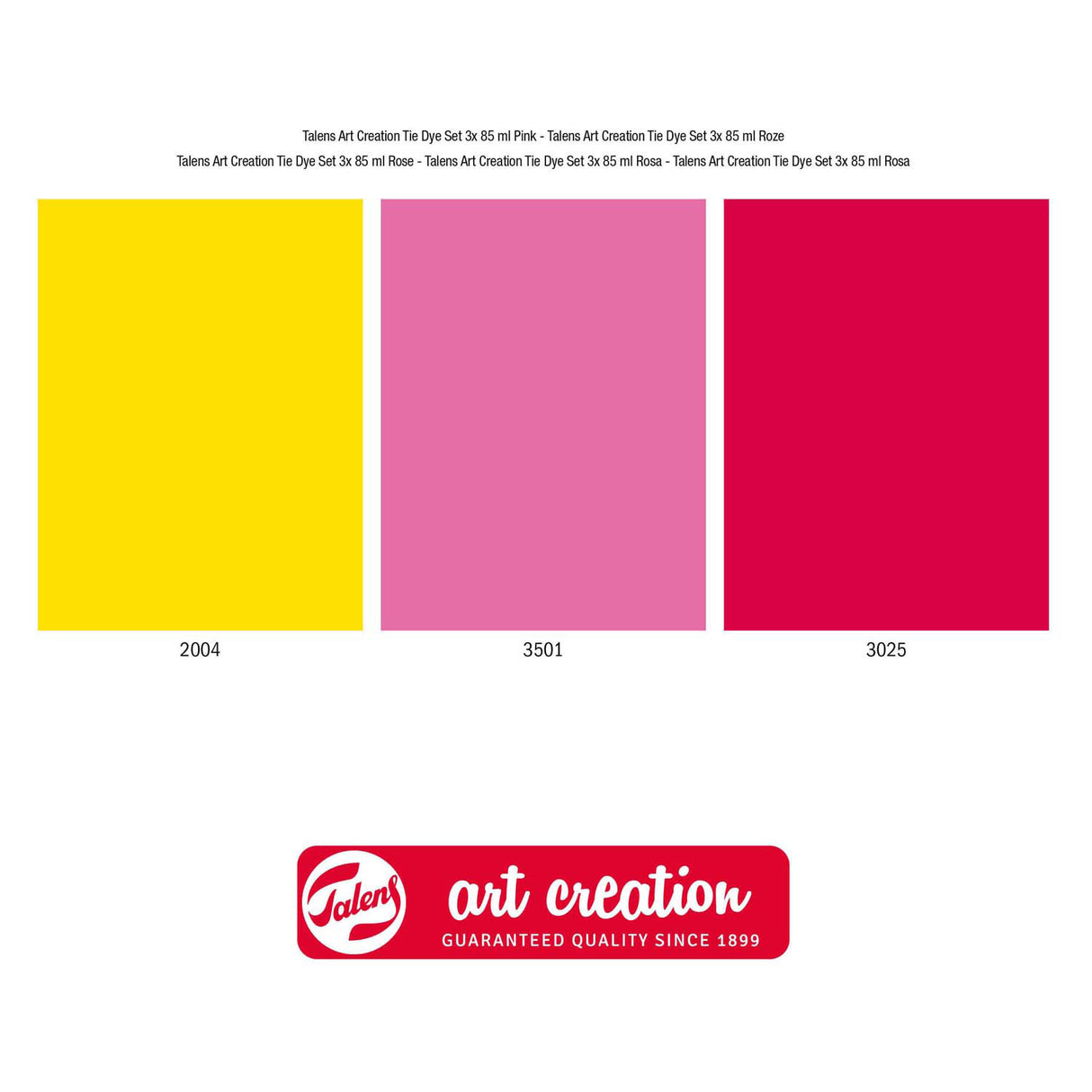 Talens Art Creation Tie-Dye-Set rosa, 3x 85 ml