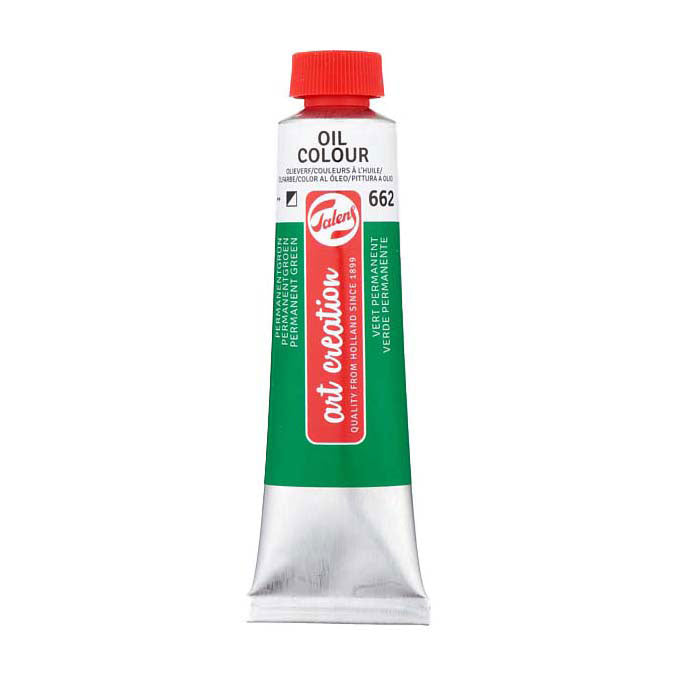 Talens Art Creation Ölfarbe, Tube 40 ml, permanentes Grün 662