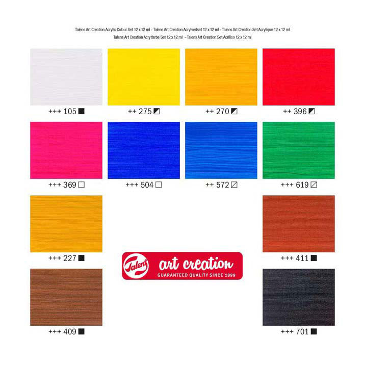 Talens Art Creation Acrylfarben-Set, 12 x 12 ml