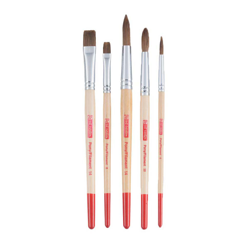 Talens Art Creation Aquarellpinsel-Set V 5 – Pony-Polyester
