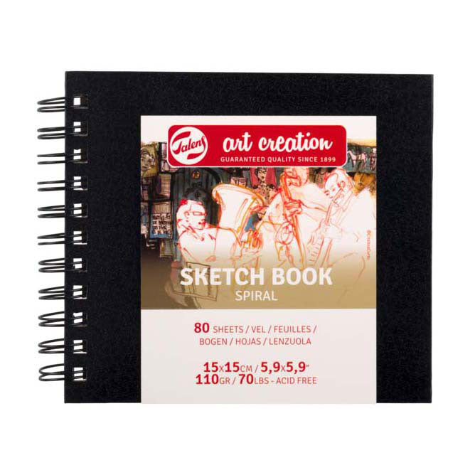 Talens Art Creation Skizzenbuch Spirale 15 x 15 cm 110 g 80 V