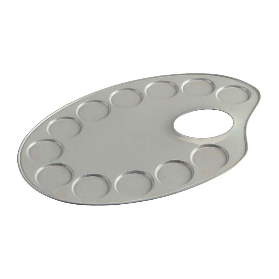 Talens Palette Metall oval 12,6x18,5cm