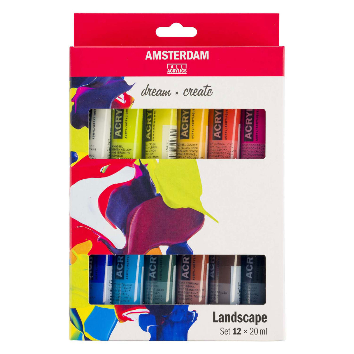 Bruynzeel Amsterdam Standard-Serie Acrylfarben-Landschaftsset 20 ml, 12-tlg.