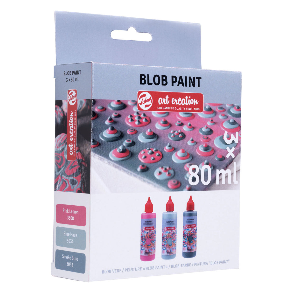 Talens Art Creation Blob-Farbe Pink, 3 Teile.