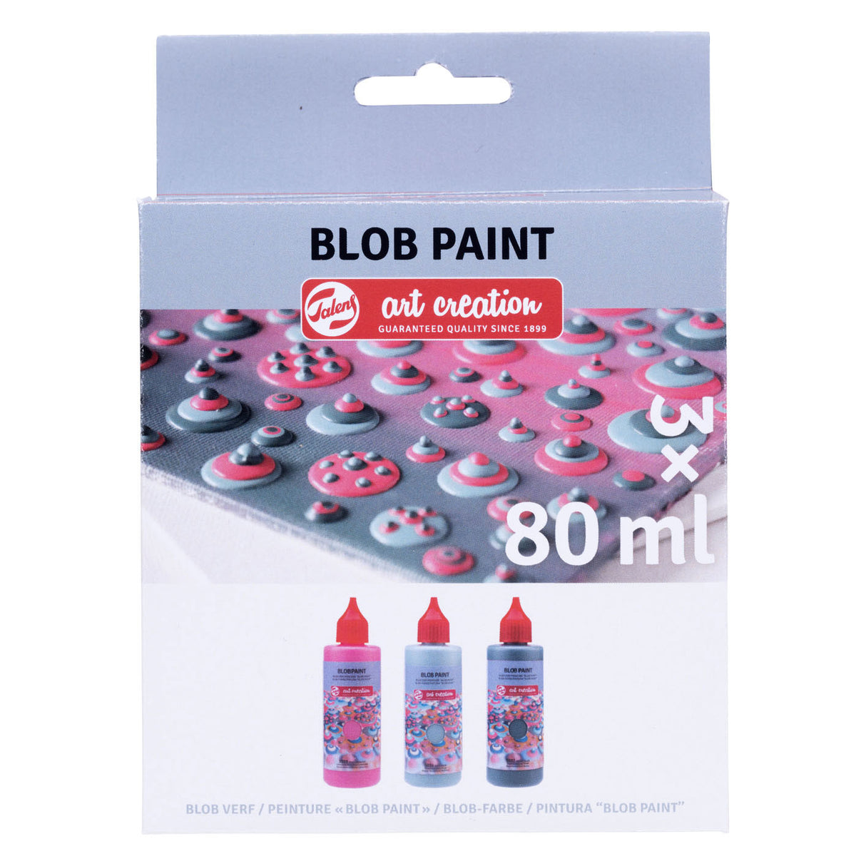 Talens Art Creation Blob-Farbe Pink, 3 Teile.