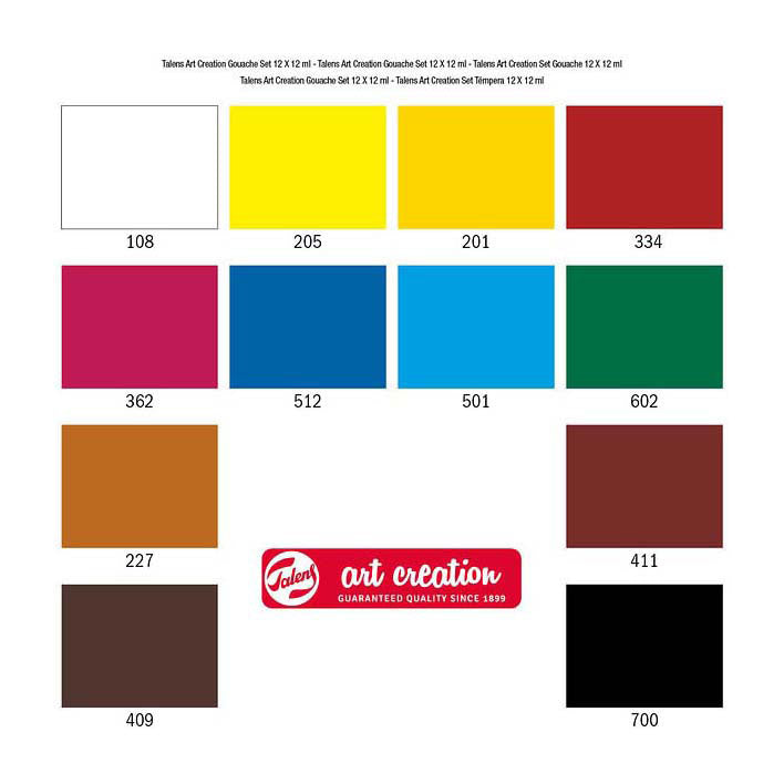 Talens Art Creation Gouache-Set 12 x 12 ml