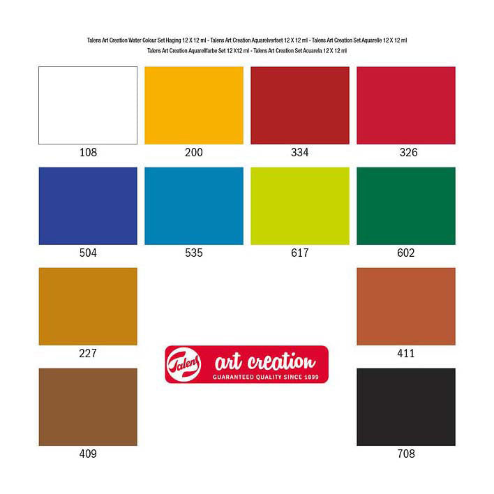 Talens Art Creation Aquarellfarben-Set, 12 x 12 ml