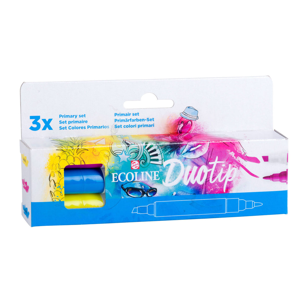 Talens Ecoline Duotip Marker Primärset, 3-tlg.