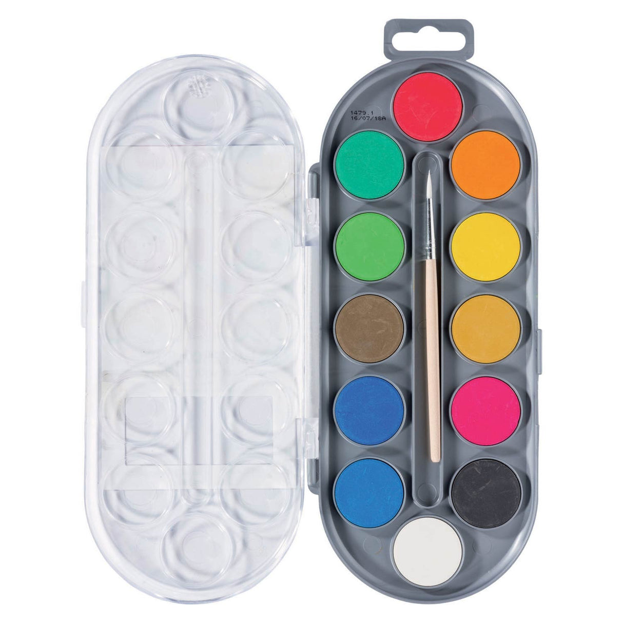 Bruynzeel-Aquarell mit Pinsel 12 Farben