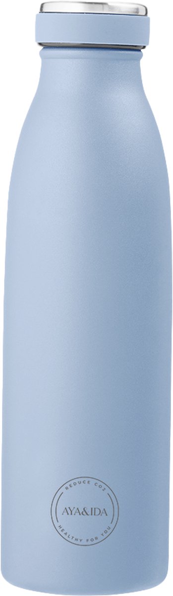 Aya ida – Trinkflasche – Thermoskanne – Wasserflasche – 500 ml – puderblau