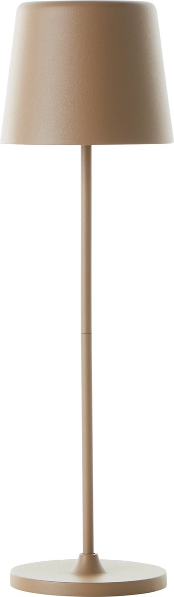 Brilliant Kaami – wiederaufladbare Tischleuchte – für den Außenbereich – LED 2 W 3000 K – 3 Stufen dimmbar – IP44 – Cappuccino