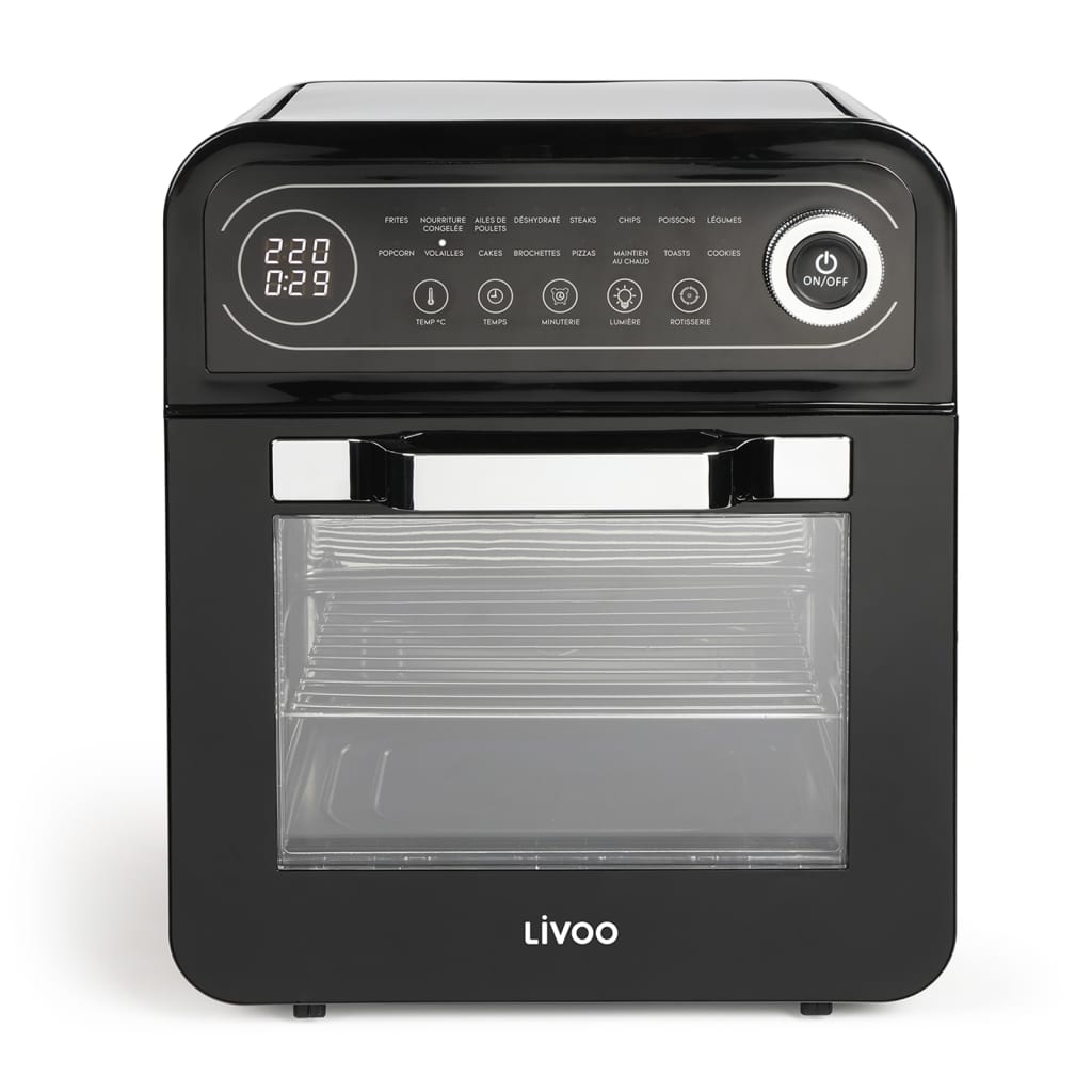 Livoo Airfryer Ofen 1600 W 12 l Schwarz