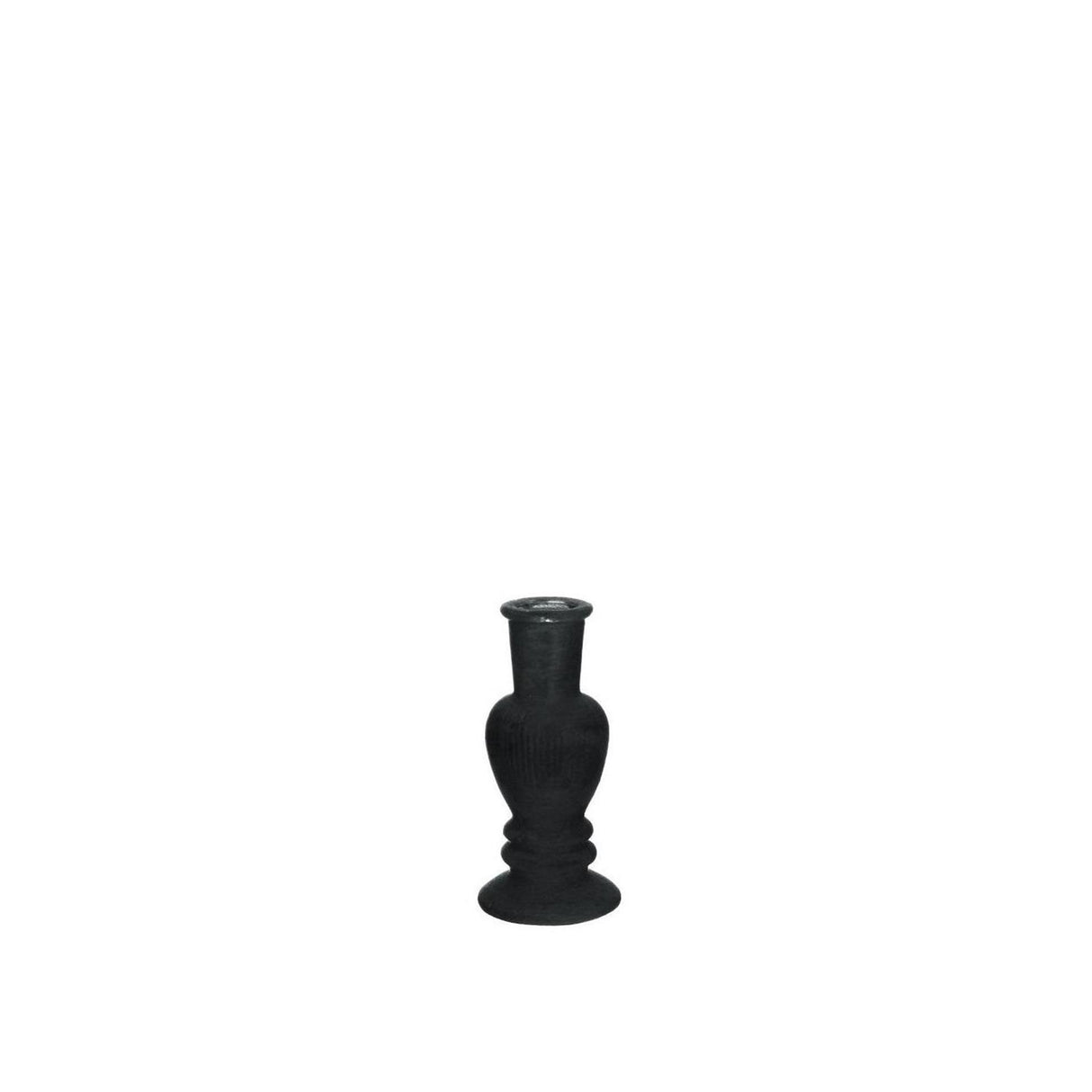 Ideen 4 Jahreszeiten Kerzenständer Vase Venedig Samt schwarz ø5cm