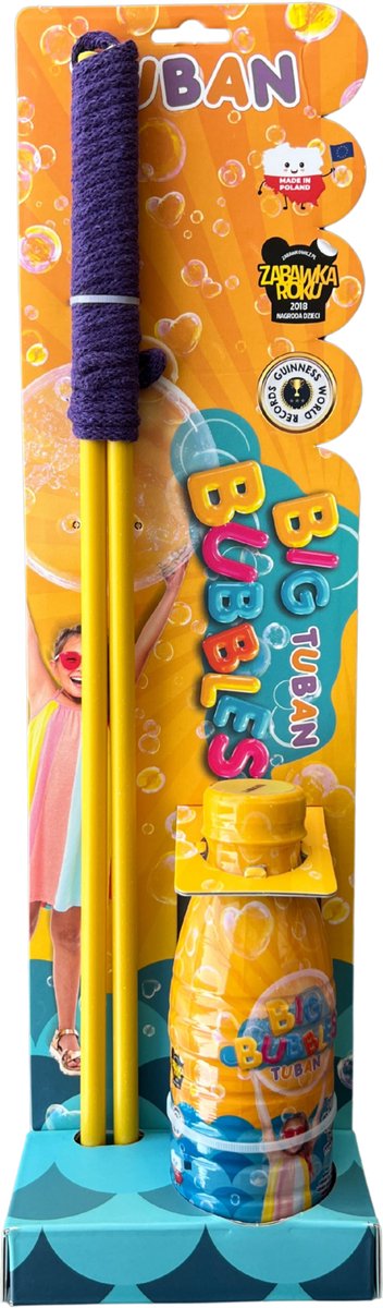 Tuban Toys – Riesenblasen-Set mit Riesenblasenstab und 400 ml Flüssigkeit.