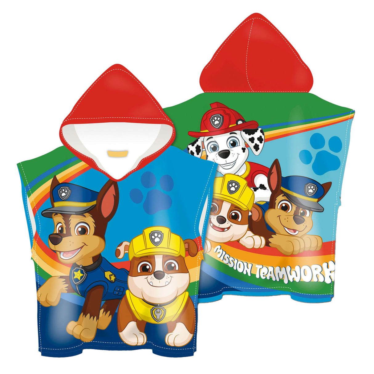 Paw Patrol Handtuchponcho, 110x55
