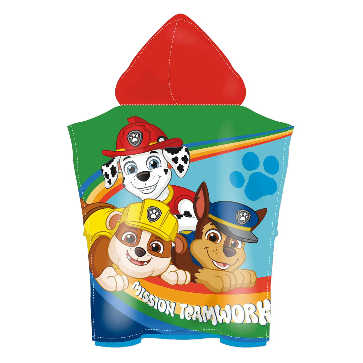 Paw Patrol Handtuchponcho, 110x55