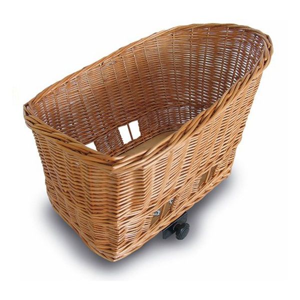 Basilikum Pasja - Hundebikekorb - groß - 50 cm - Hinterkorb - natürlich