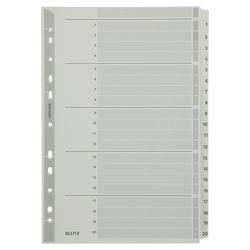 Numerieke tabbladen leitz mylar 4326 grijs bopet