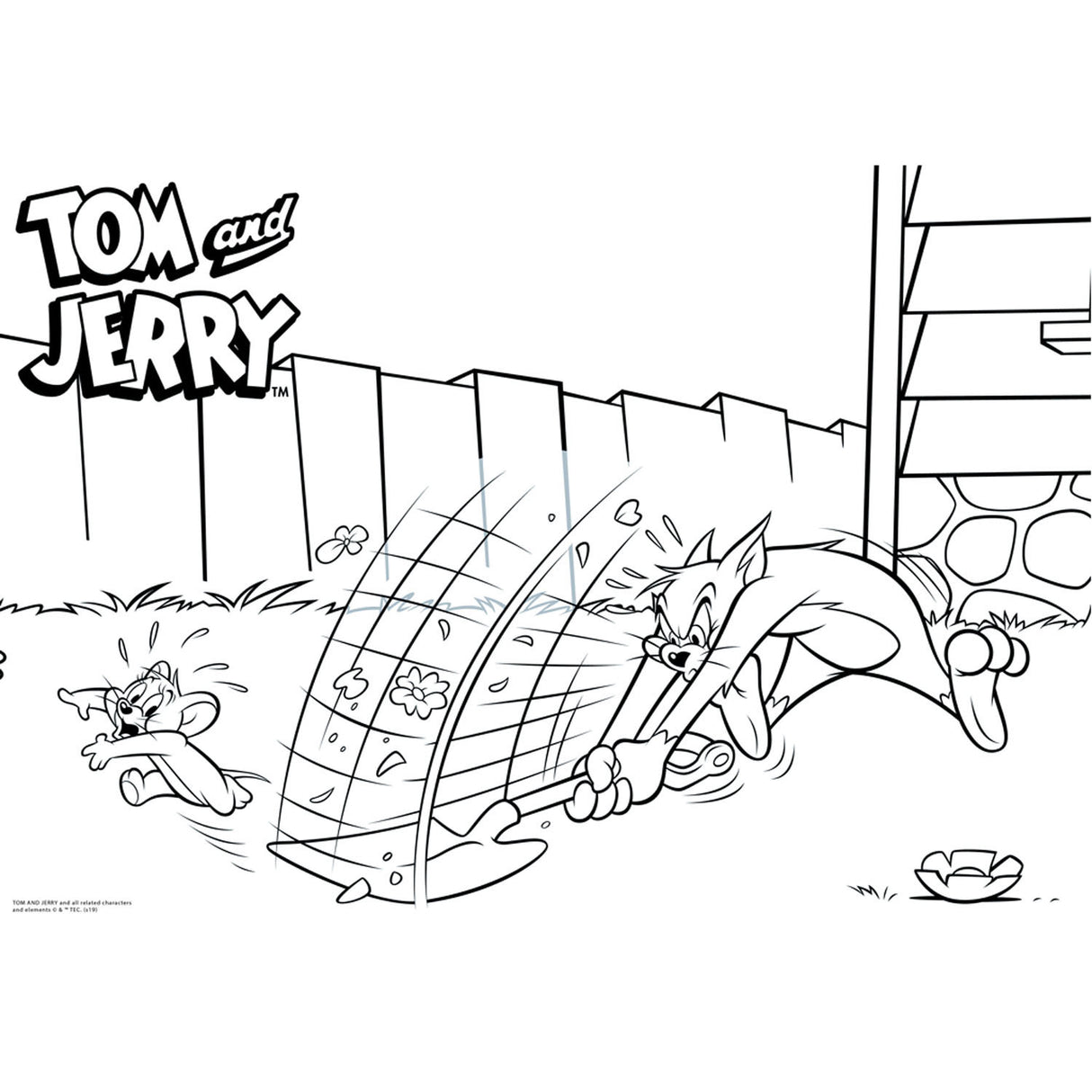 Tom Jerry Malvorlagen mit Schablonen und Aufkleber Vel