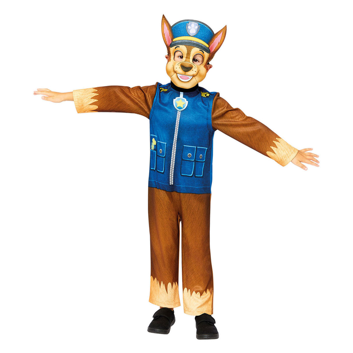Paw Patrol Kinderkostüm Chase, 4-6 Jahre alt