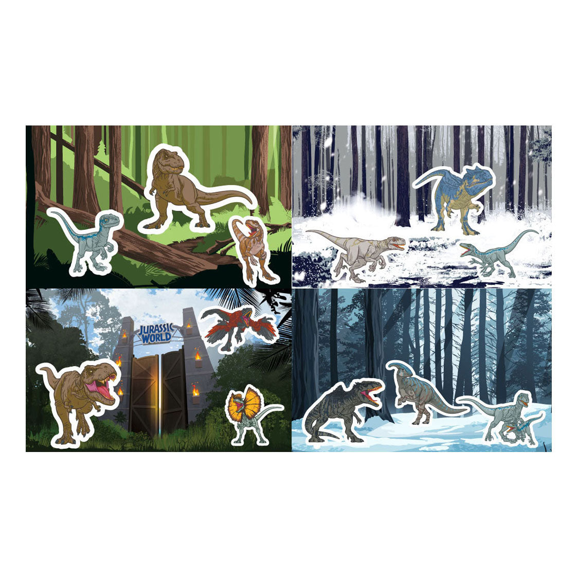 Aufkleberset Jurassic World