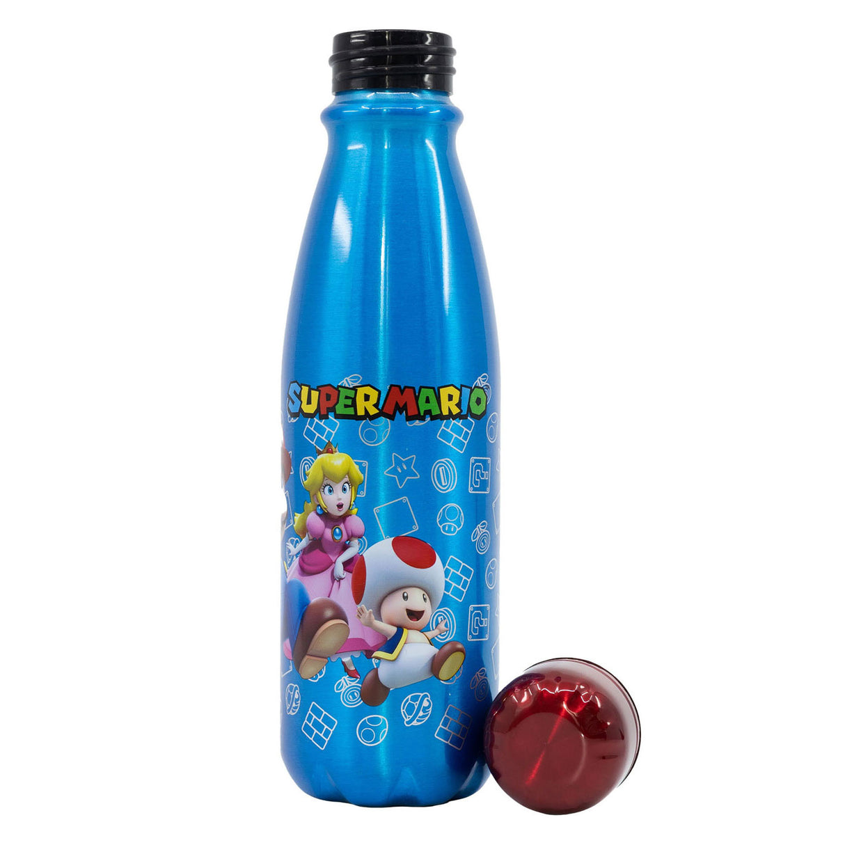Super Mario -Trinkflasche Aluminium, 600 ml