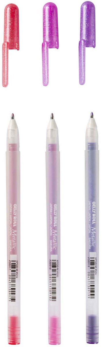 Sakura Gelly Roll Metallic-Set mit 3 Gelstiften, Süßigkeiten