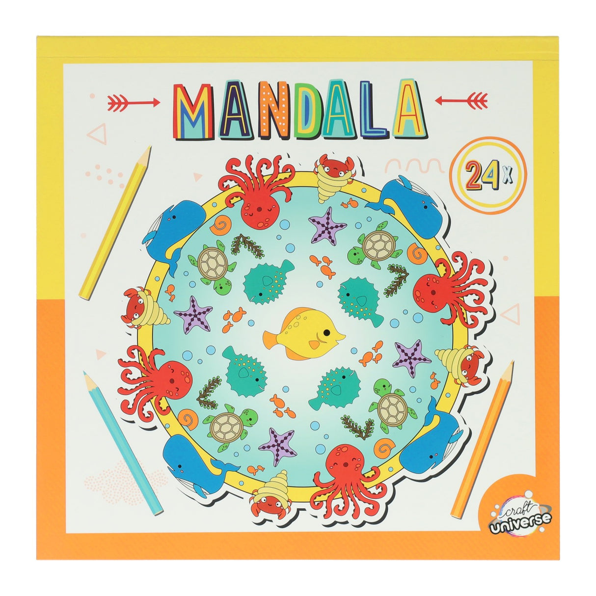 Malbuch Mandala 20,5x20,5cm