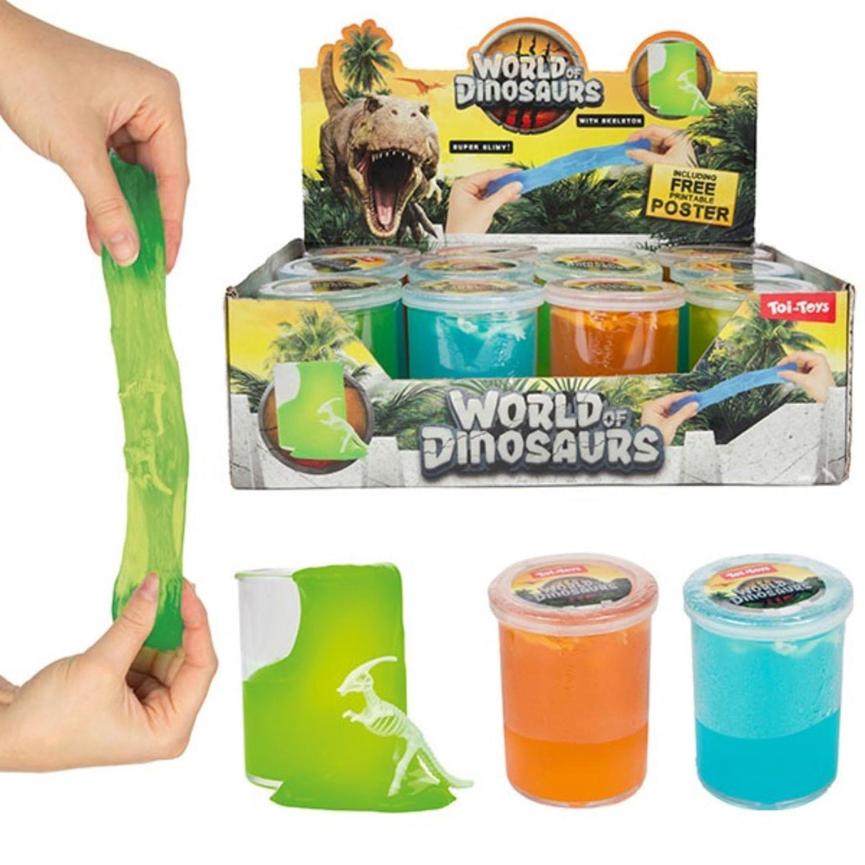 Welt der Dinosaurier, Kitt mit Skelett