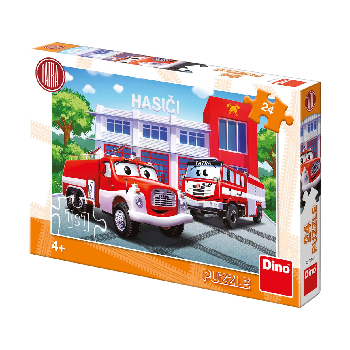 Dinotoys Dino-Puzzle - Tatra-Feuerwehr - 24 Teile
