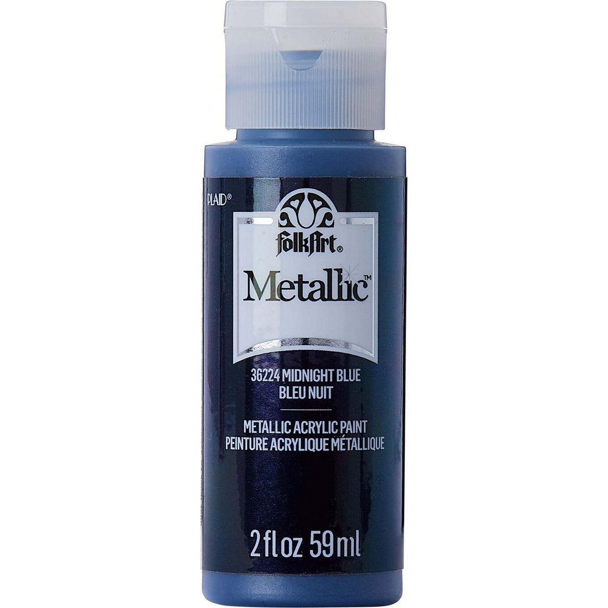 Folkart • Metallic-Acrylfarbe Mitternachtsblau 59 ml