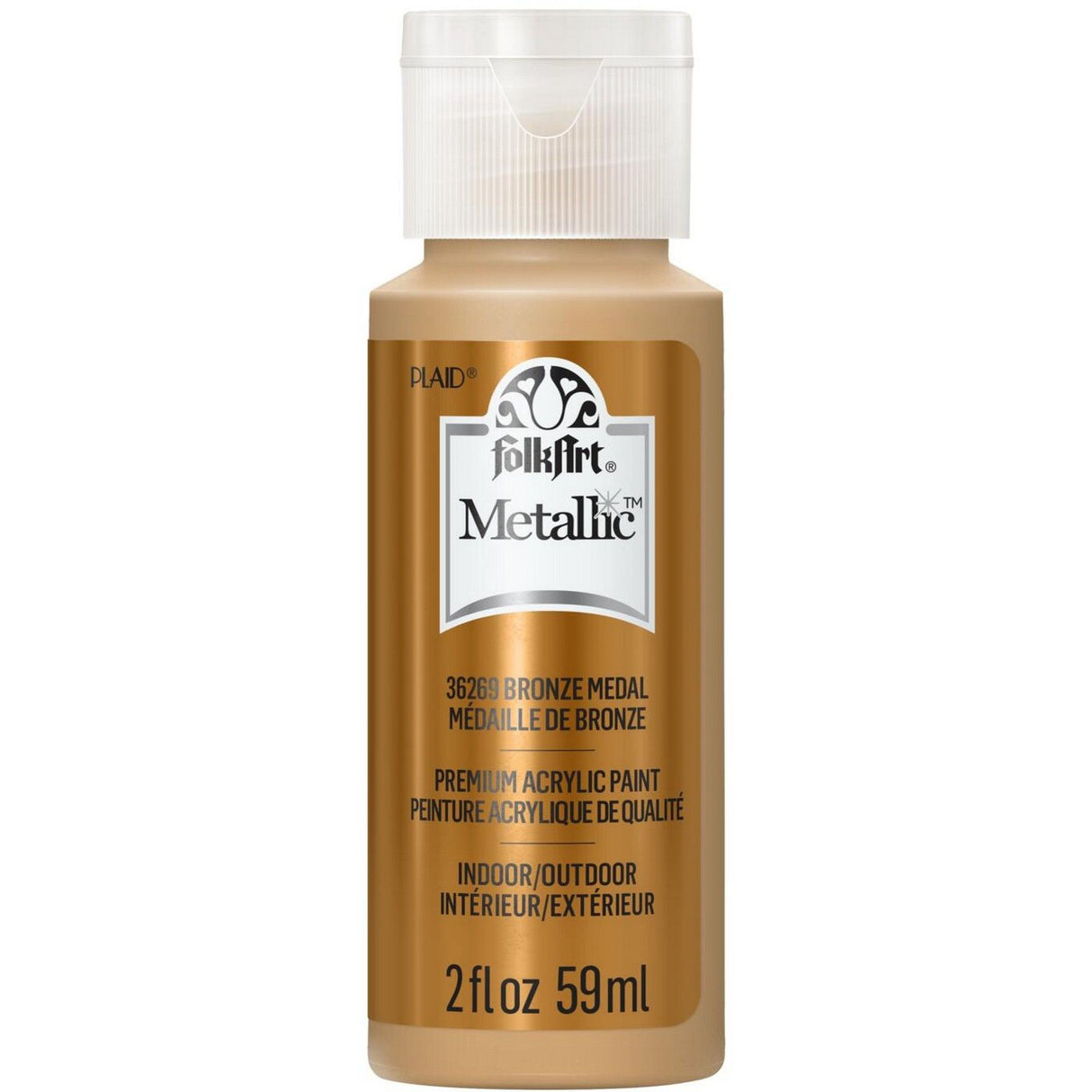 Folkart • metallic acrylic paint bronze metal 59ml