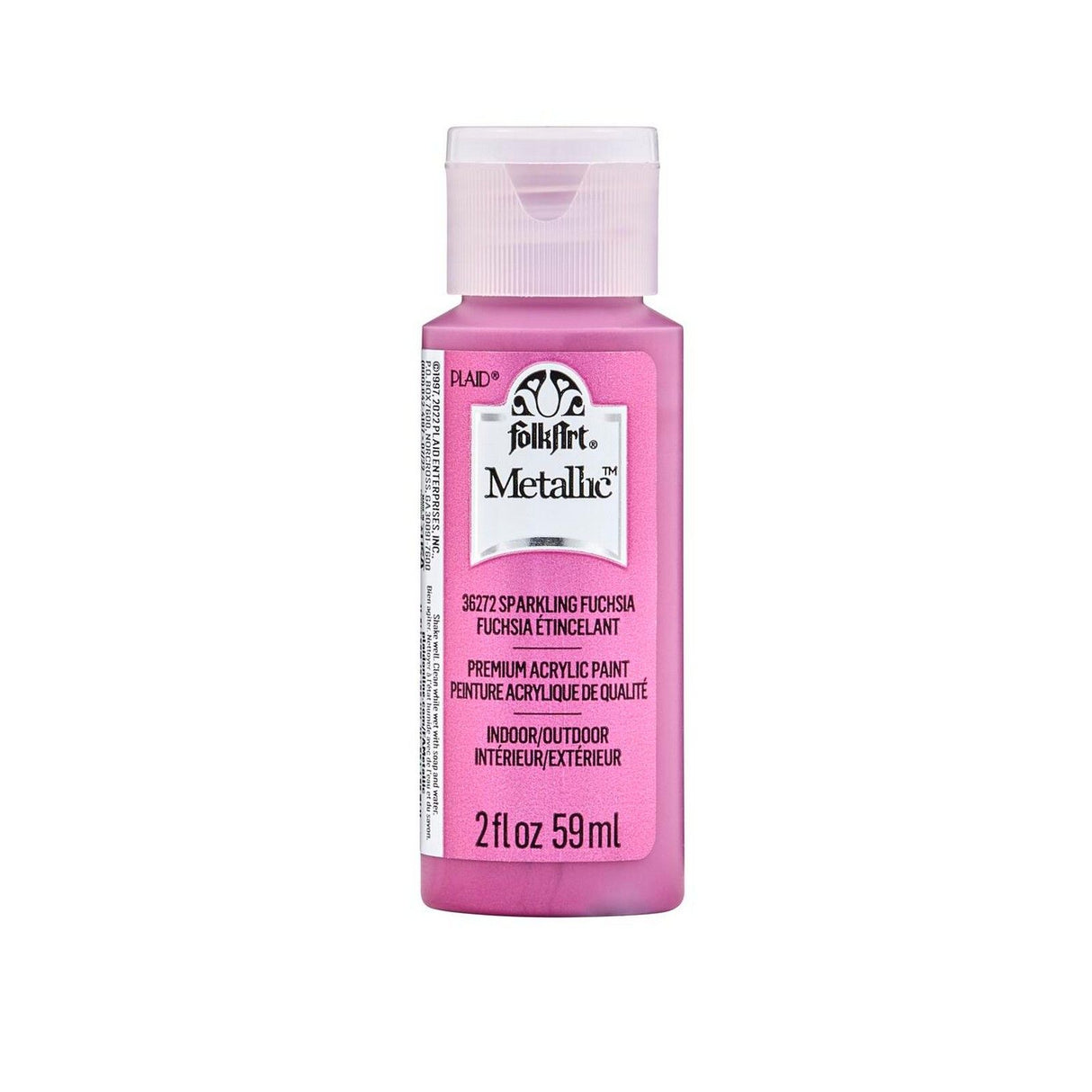 Folkart • Metallic-Acrylfarbe, funkelndes Fuchsia, 59 ml