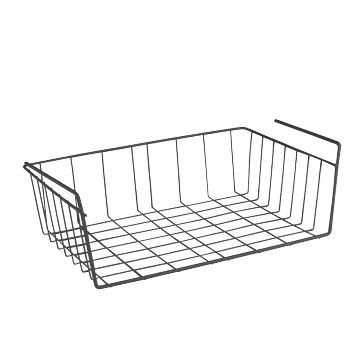 Metaltex Hängekorb 40x26x14 cm aus schwarzem Metall