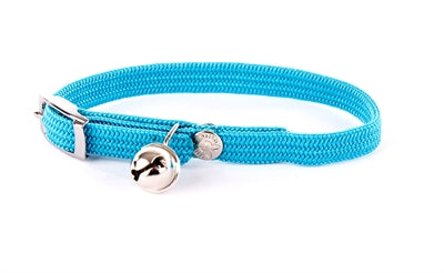 Martin-Halsband Katze elastisches Nylon türkis