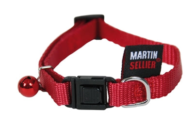 Martin Katzenhalsband Nylon uni rot