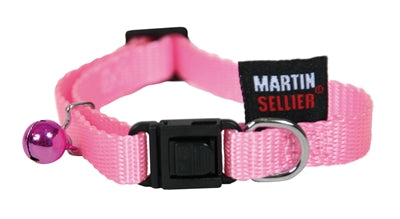 Martin Katzenhalsband Nylon uni rosa
