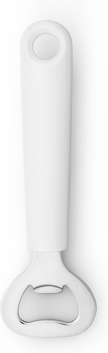 Brabantia Delicious+ Flaschenöffner aus weißem Edelstahl