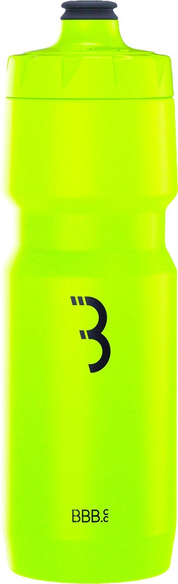 Bbb cycling autotank xl bidon racefiets - inhoud 750 ml - drinkbus fiets met autoclose ventiel - neon geel - bwb-15