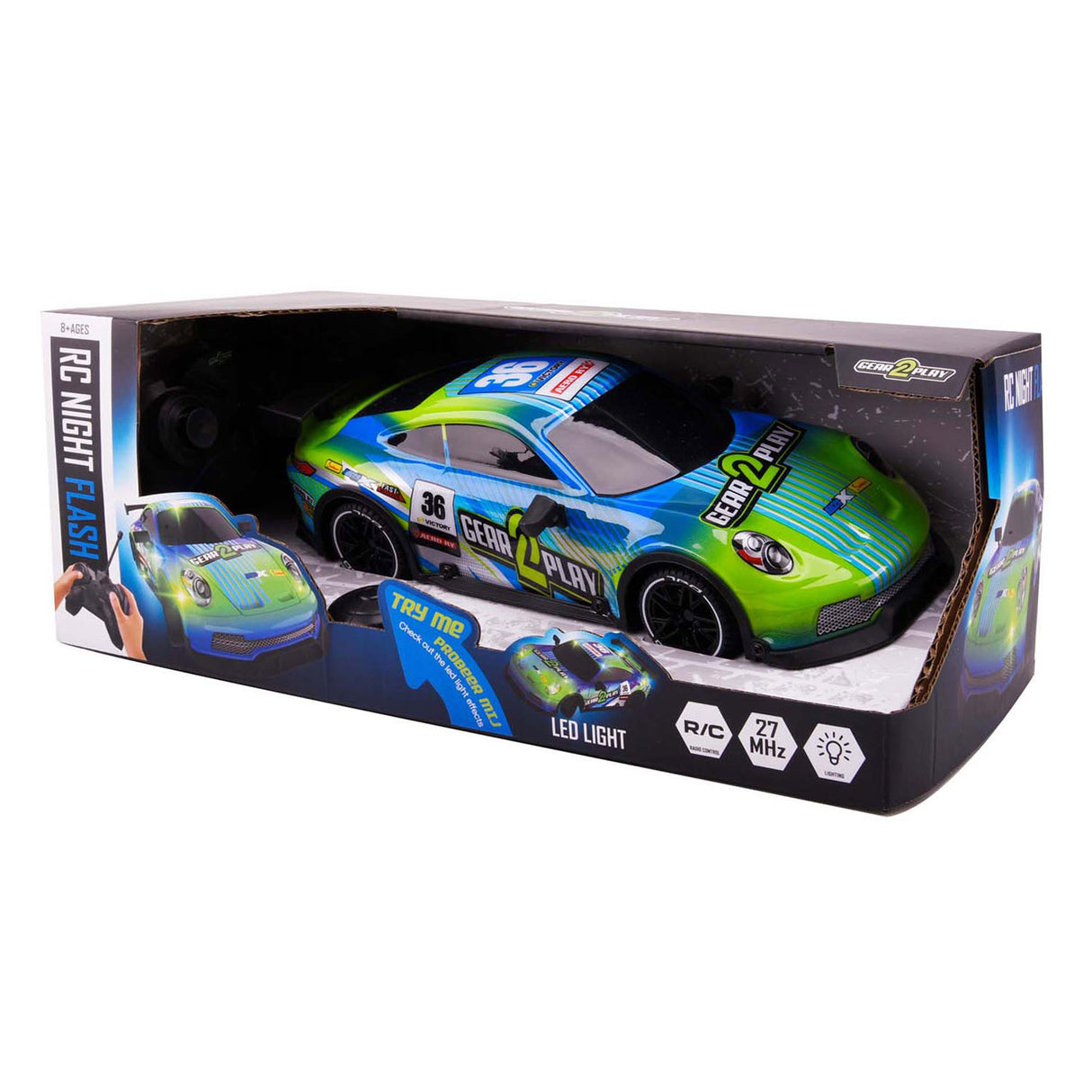 Gear2play RC-Nachtblitz-gesteuertes Auto