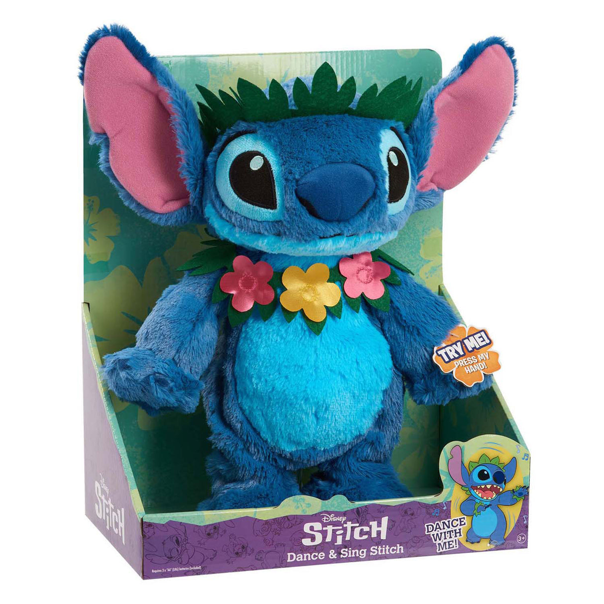Spectron tanzt und singt Kuscheltier aus Plüsch – Stitch