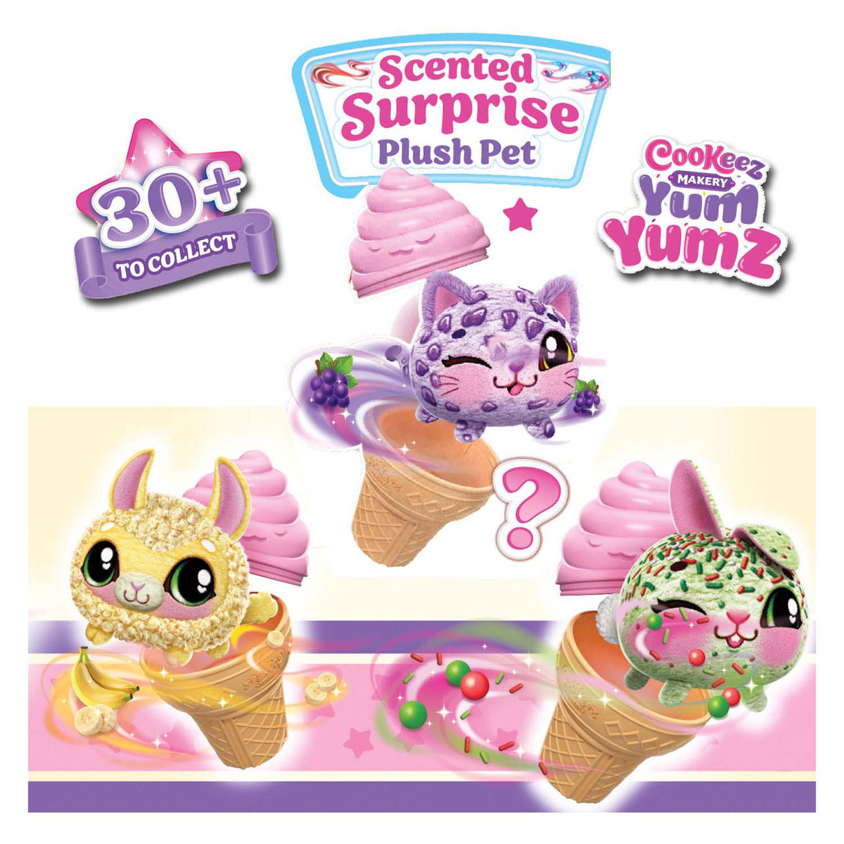 Cookeez Makery Yum Yumz Surprise Kuscheltier, 2er-Pack