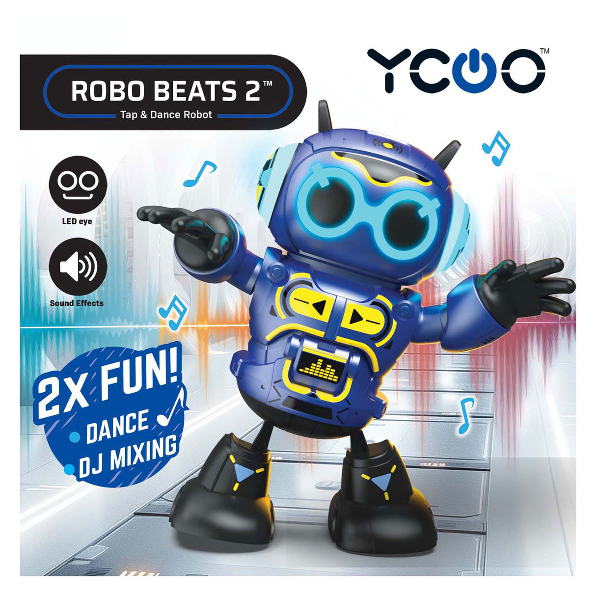 Spectron Robo Beats 2 Tanzroboter mit LED