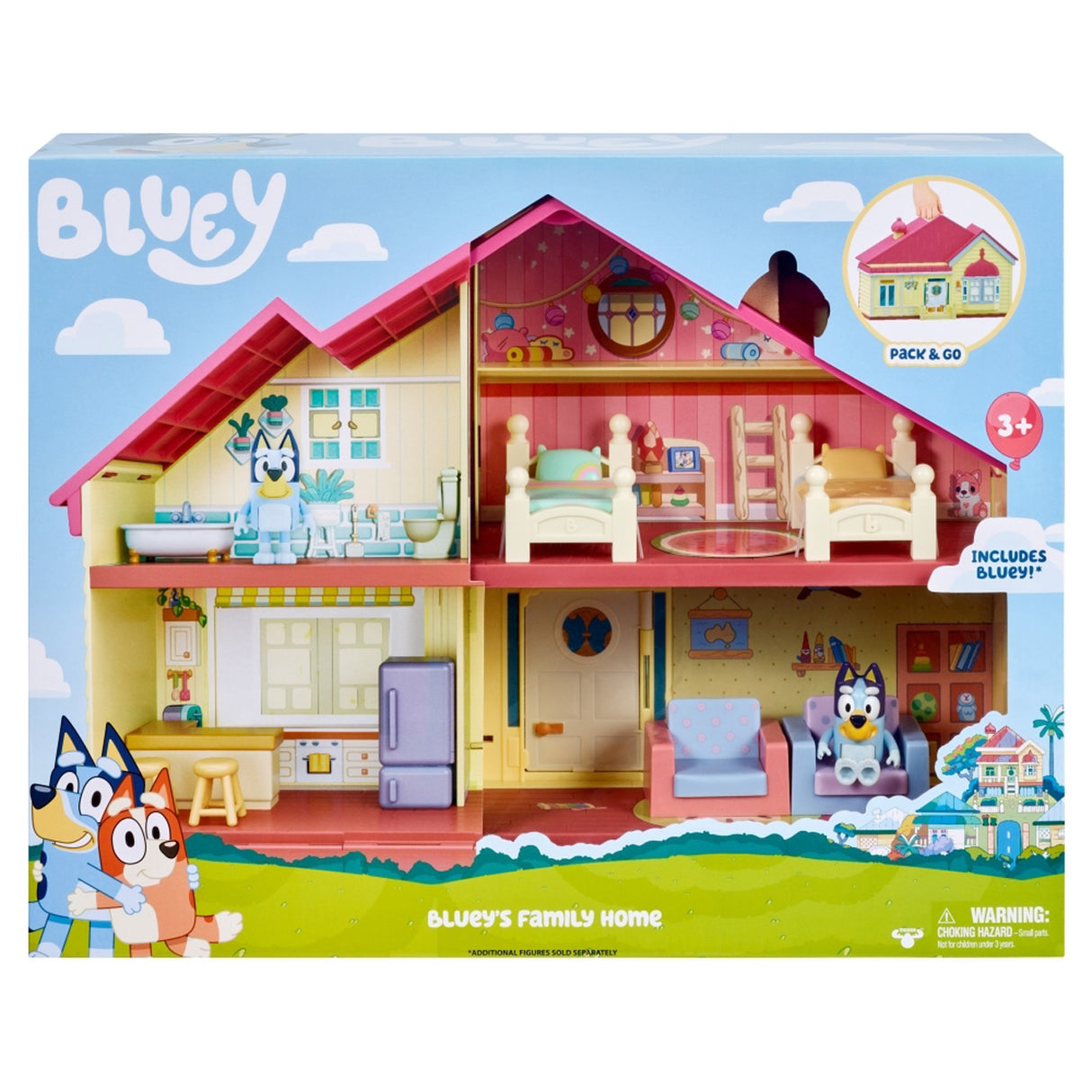 Spectron Bluey Spielhaus mit Zubehör-Spielset