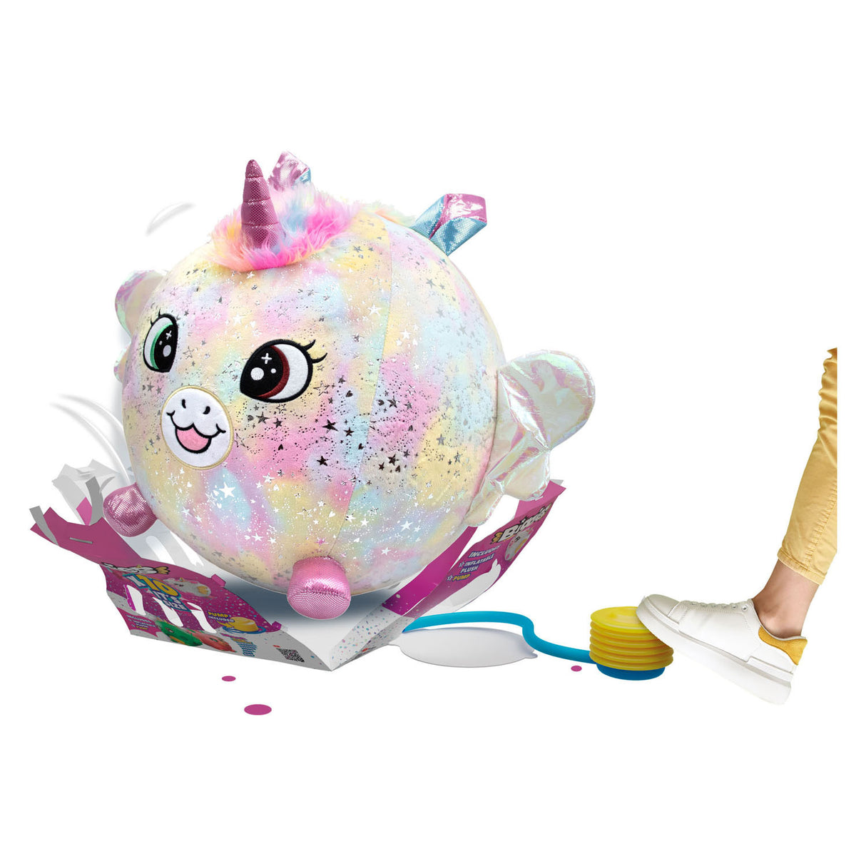 Elchspielzeug Biggies Einhorn Regenbogen aufblasbare Umarmung