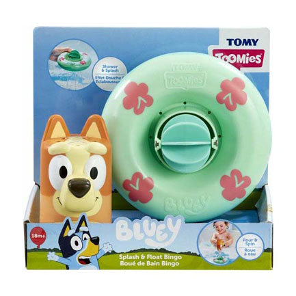 Tomy Bluey Splash und Float Bingo Spielfigur, Badespielzeug