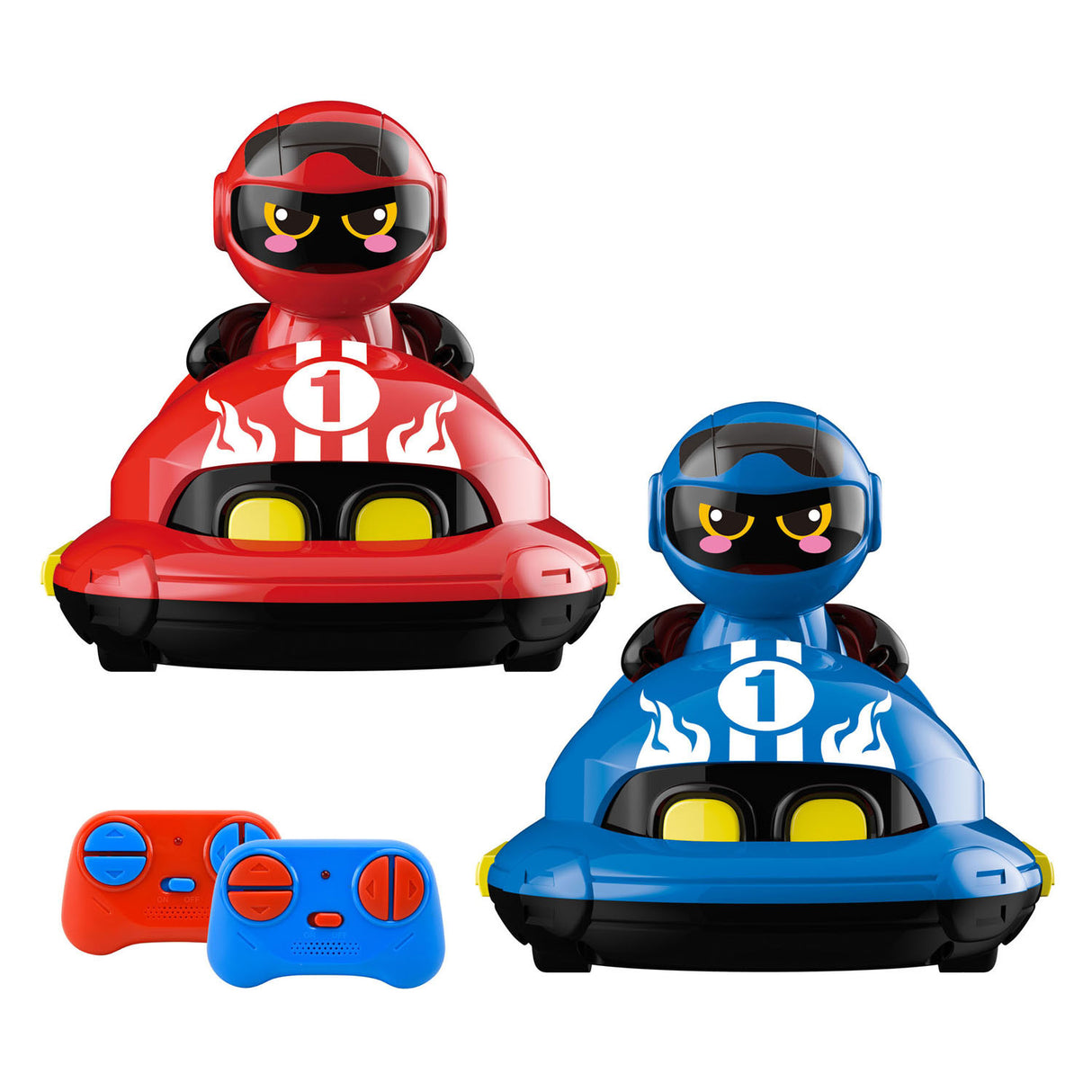 Gear2play RC Crazy Bumper Cars Duo-Set – Steuerbare Autoscooter – Nehmen Sie an einem Crash-Duell teil!
