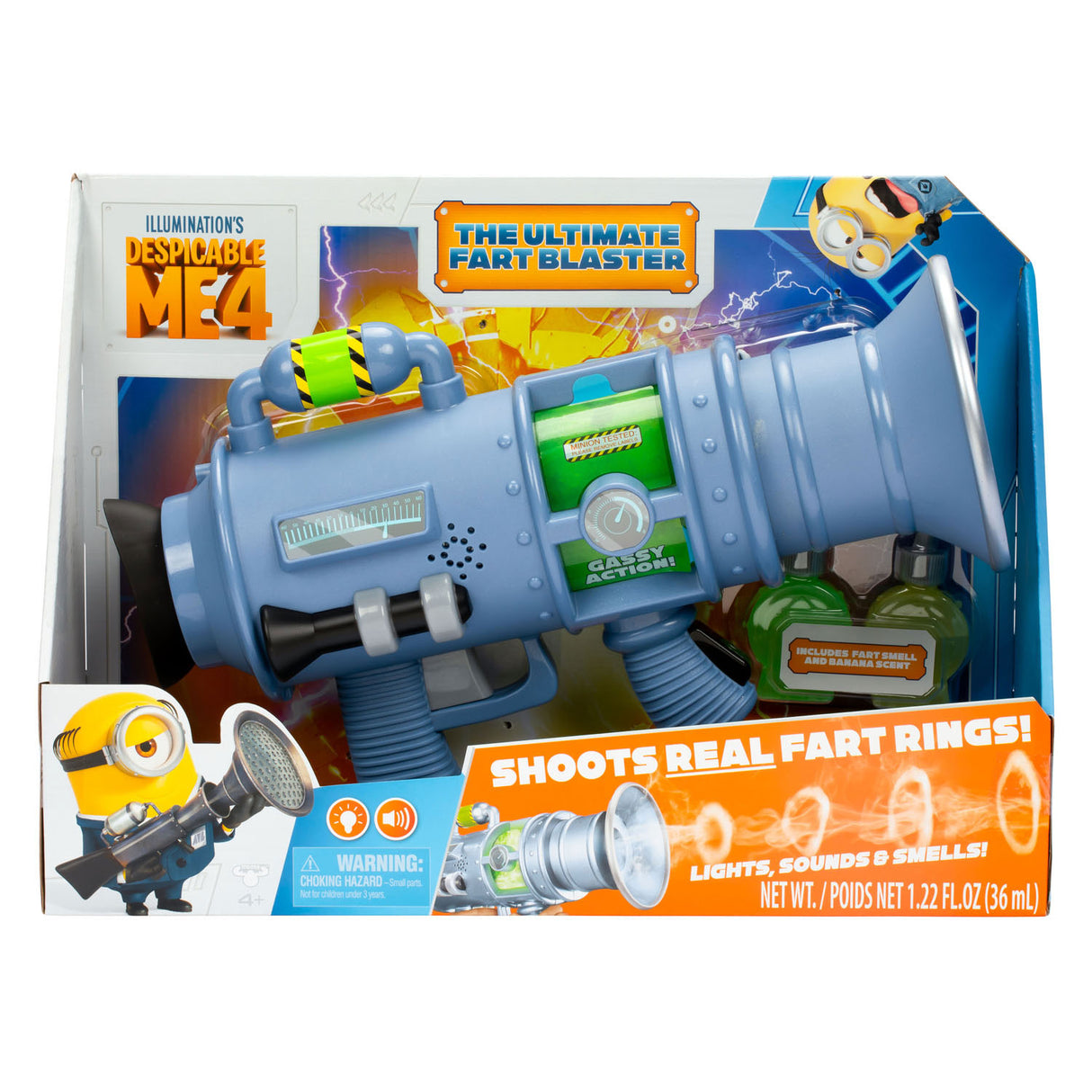 Ich – Einfach unverbesserlich 4 – ultimativer Furz-Blaster mit Licht und Ton